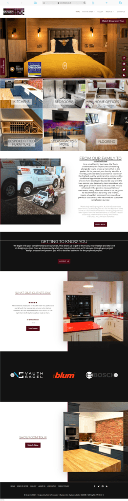 Full Size Screenshot of Berjen Website